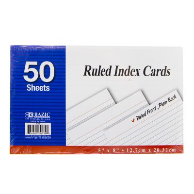 Bazic | Ruled index cards