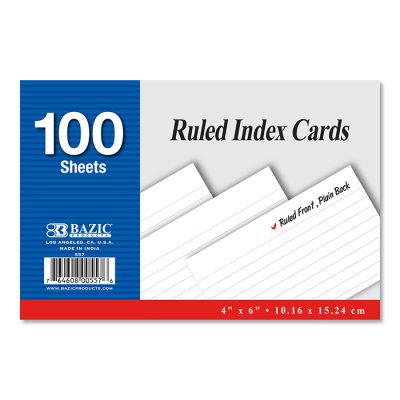 Bazic | Ruled index cards