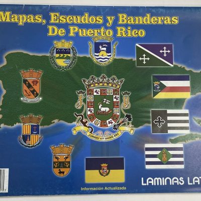 Laminas Latino | Mapas, escudos y bandera de Puerto Rico